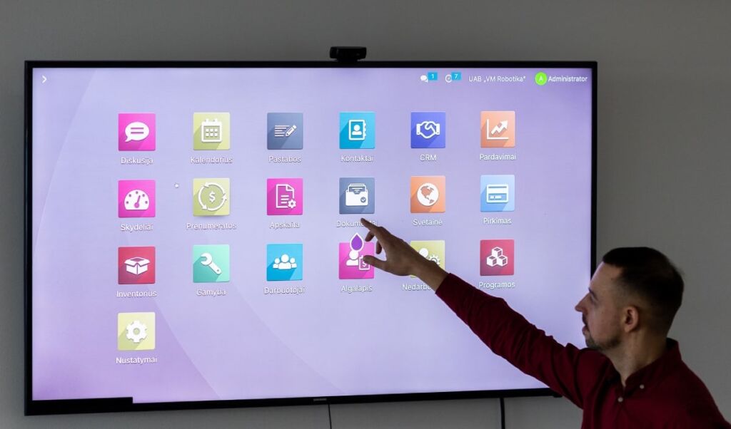Odoo verslo valdymo sistemos prezentacija